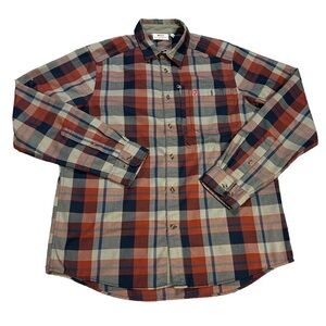 Fjallraven Men's Plaid Casual Button Down Shirt - Red, Blue, Tan